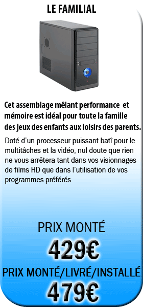 ordinateur monté pour la famille